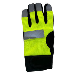 Gants de travail de mécanicien de qualité supérieure en cuir respirant haute visibilité anti-impact excellente adhérence écran tactile sangle de taille - Product Image 3