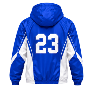 Chaqueta Deportiva con Capucha Personalizada con Cremallera Completa y Estampado de Número, Cortavientos Ligero para Hombre, Ropa Deportiva para Entrenamiento en Equipo y Actividades al Aire Libre - Product Image 2