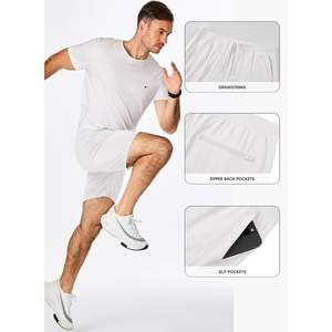 2025 hommes 7 pouces léger séchage rapide entraînement course Shorts été athlétique Gym Shorts fermeture éclair poche XS XXS tailles Logos - Product Image 3