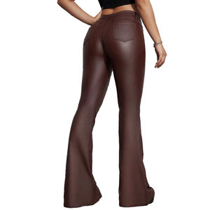 Pantalons en cuir légers, confortables et élégants pour femmes, nouvelle arrivée, prix de gros, pantalons en cuir pour femmes adultes - Product Image 2
