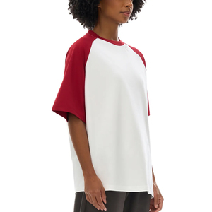 Camiseta de Alta Calidad con Logotipo Personalizado, Estilo Urbano, Verano, Camiseta para Hombre con Mangas Raglán, Corte Holgado y Recortado - Product Image 3