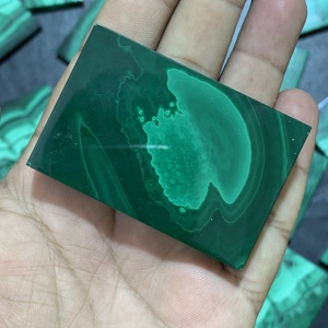 Piedras de malaquita verde sueltas de forma Rectangular de gran tamaño Natural certificadas por IGI de alta calidad para la fabricación de joyas - Product Image 4