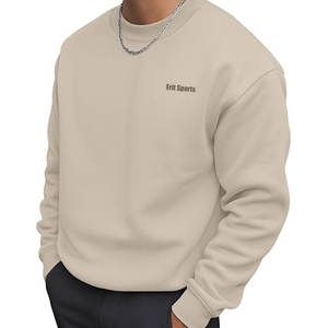 เสื้อสเวตเชิ้ตผู้ชายดีไซน์ใหม่ ราคาสมเหตุสมผล บริการ OEM ทรงโอเวอร์ไซส์ ไหล่ตก สวมใส่สบาย ระบายอากาศได้ดี - Product Image 3