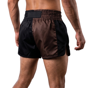 Pantalones Cortos de Artes Marciales Mixtas Negros Teñidos, Corte Regular, Poliéster/Nailon 220g, Secado Rápido, Transpirables, Unisex, Talla Adulto - Product Image 6