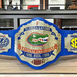 Cinturón de Campeonato de los Florida Gators, Talla Adulto, Hecho en Zinc de 2mm y 4mm - Product Image 1