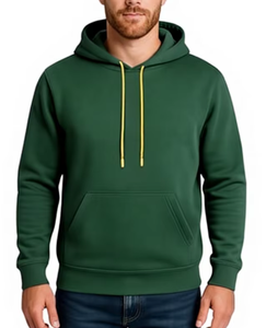 Sudadera con Capucha para Hombre, de Algodón Grueso y Felpa, Manga Larga, Informal, Cálida para Invierno, Tejido Suave, Bolsillo Canguro, Ajustable - Product Image 3