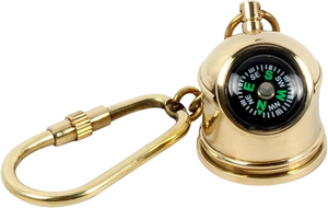 Porte-clés Boussole Marine Miniature en Laiton Fait Main de Luxe, Haute Qualité, Vintage, Nautique, Maritime, Cadeau de Collection, Souvenir - Product Image 2