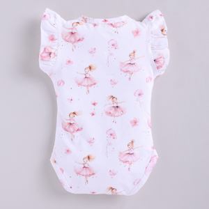 Body à manches courtes en bambou élasthanne biologique de qualité supérieure sous-vêtements pour bébé - Product Image 2