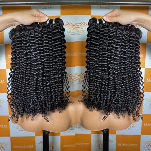 Paquets de cheveux bouclés d'eau vierge vendeur de cheveux humains vietnamiens bruts non traités de couleur naturelle meilleur choix 2024 - Product Image 3