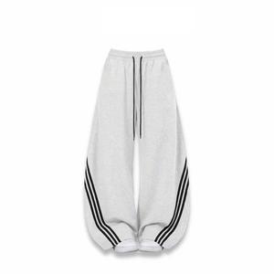 Pantalon de survêtement épais pour homme 2026 Haody en tissu peigné polyester-coton écologique imperméable, coupe large plissée, style Hip Hop, ODM - Product Image 3
