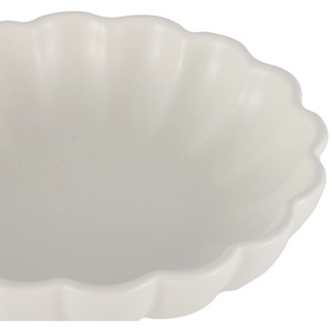 Luxury Ceramic <b>Candle</b> Vessel Wide Scalloped Bowl Heat Resistant Thick Wall Smooth Glaze Reusable Home Decor Multi <b>Wick</b> Holder - Product Image 3