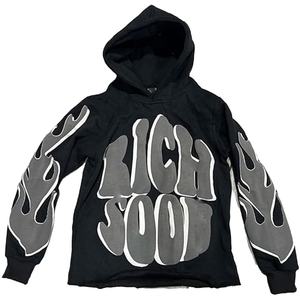 เสื้อฮู้ดดี้ผู้ชายแบรนด์ส่วนตัว ผ้าฟลีซโพลีเอสเตอร์ 100% ทรงโอเวอร์ไซส์ สองชั้น สำหรับฤดูหนาว คุณภาพสูง เป็นมิตรกับสิ่งแวดล้อม กันลม - Product Image 1