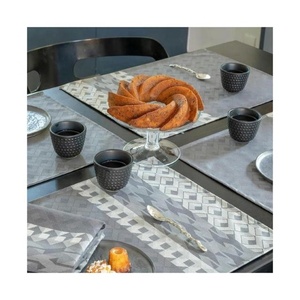 2024 motif gris zèbre sauvage brodé ensemble de 4 12x18 pouces tapis de Table entièrement personnalisables pour la décoration de salle à manger de cuisine de fête - Product Image 2