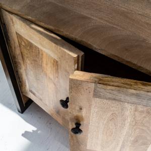 Meuble de bar à cocktails en bois Vandana Vesta Cresta, meuble de rangement moderne en bois massif pour la maison - Product Image 4