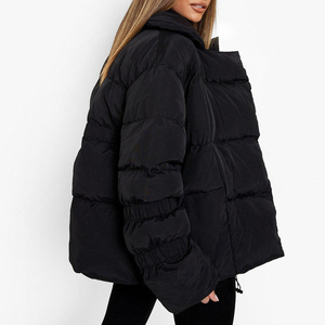 Wholesale Women's Stylish Oversized <b>Puffer</b> <b>Jacket</b> Winter Wear with Zipper Latest Design Manufacture's <b>Cheap</b> Price - Product Image 4