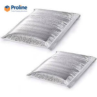 Sac isotherme chaud et froid 24 heures, imperméable, recyclable, en mousse EPE, pour l'expédition et le stockage des aliments, avec fermeture à glissière