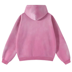 Eyre Sport Wear Sudadera con capucha con cremallera personalizada, estilo vintage, con lavado ácido, de peso pesado, desgastada, con efecto descolorido por el sol, estilo streetwear, lisa - Product Image 2