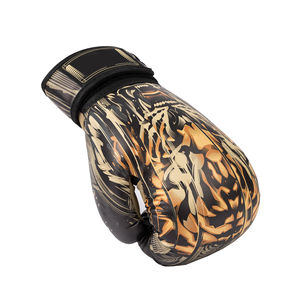 Gants de boxe en cuir de vachette 100% de haute qualité, vente en gros, tailles 8oz et 12oz, logo personnalisable, couleurs unies, pour équipement de sport en plein air - Product Image 2