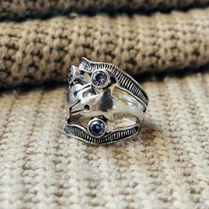 Fashionable Latest Amethyst Dolphin <b>Ring</b> Silver Plated Hollow <b>Ring</b> <b>Chunky</b> Cocktail <b>Ring</b> Dainty Dolphin Wholesale <b>Ring</b> For Women - Product Image 5