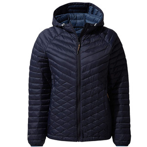 Chaqueta Acolchada con Capucha para Hombre, Cierre Frontal con Cremallera, Color Negro Sólido, Abrigo de Invierno, Acolchado, Resistente al Viento, Corte Ajustado, Relleno de Poliéster - Product Image 5