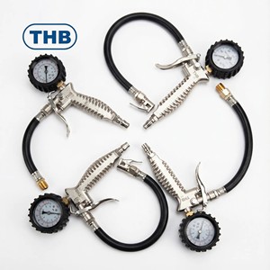 Professional Level THB BG30 Aluminum Alloy Body 3-Way Tire Inflator with 16bar Pressure Range for Car Detailing Shops - Product Image 4