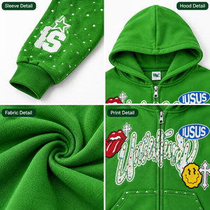 เสื้อฮู้ดดี้ผู้ชายแบบใหม่มาแรง ขนาดสั่งทำได้ ขายดี ผ้าคอตตอนผสม ทรงปกติ - Product Image 6