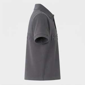 Polo à manches courtes pour homme RELEVO avec logo en relief, coupe classique, style décontracté, design sur le devant - Product Image 3