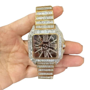Brand New High Quality Customized Iced Out Lab Grown <b>Watch</b> Stainless Steel Best Quality Diamond <b>Watch</b> for <b>Men</b> - Product Image 6
