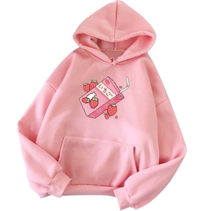 Vêtements d'hiver pour filles, sweat à capuche 100% coton, haute qualité, respirant, vêtements décontractés pour filles, sweat à capuche avec logo personnalisé - Product Image 1