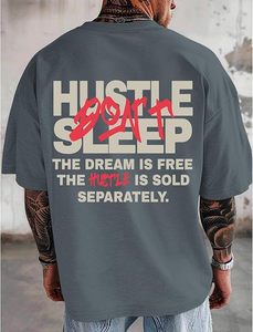 Camisetas gráficas extragrandes para hombre, estilo urbano, vintage, con letras inspiradoras, motivacionales, positivas, de algodón. - Product Image 3