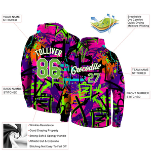 Sudadera con Capucha Personalizada con Estampado por Sublimación para Invierno 2026, Sudadera Deportiva Impermeable con Nombre y Número del Equipo - Product Image 4