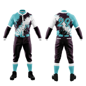 Uniforme de Béisbol 2025, Diseño OEM, Transpirable, 100% Poliéster, Venta al Por Mayor, Personalizable con Transferencia Térmica en la Parte Delantera para Hombre - Product Image 4