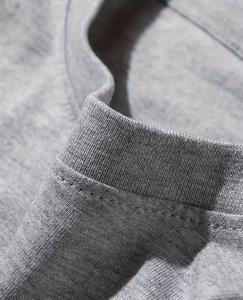 Customized 100% Cotton Men's Long Sleeve T Shirt Knitted O Neck Solid Blank Tee Breathable Front Logo 180g Casual Wear - Product Image 4