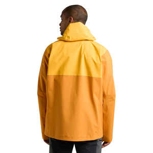Veste coupe-vent imperméable à capuche pour homme avec blocs de couleur et fermeture éclair sur le devant, style sportif, finition hiver - Product Image 4