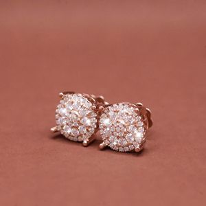 Elegant Floral Inspired <b>Earrings</b> With Brilliant <b>Moissanite</b> Details 925 Sterling Silver Stud Jewelry Gift for Women - Product Image 6