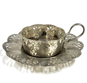 Metal Cup And Saucer Set For Stylish Tea <b>Coffee</b> Drinking And Home Dining <b>Table</b> Decoration Use - Product Image 4