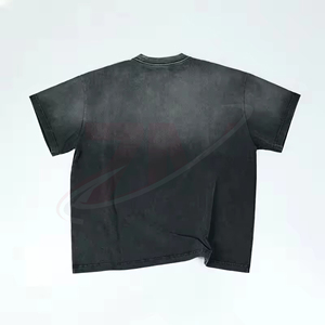 Ropa Urbana Oversize de Moda para Comodidad Diaria, Camiseta Premium para Hombre con Lavado Ácido, Ropa Casual de Algodón con Lavado Vintage - Product Image 2