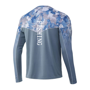 Camisa de Pesca Personalizada con Logotipo, Transpirable, de Manga Larga, Secado Rápido, Protección UV SPF UPF50+, Poliéster Resistente para Hombre - Product Image 4