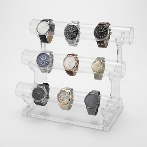 Premium Clear Acrylic Watch Showcase Stand Wristwatch Display Rack Jewellery Counter Organiser <b>for</b> Retail Stores - Product Image 3