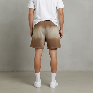 Pantalones cortos de forro polar para hombre, tela suave y transpirable, lavado ácido, ajuste cómodo para gimnasio, correr, deportes, entrenamiento, uso diario informal y en oferta. - Product Image 5