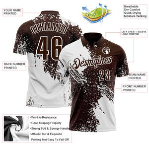 Polo de sport de qualité supérieure, logo d'équipe personnalisé, nom et numéro individuels, polyester, polo à étiquette privée - Product Image 3