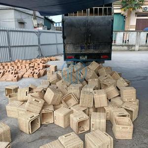 Natural Rattan Storage <b>Box</b> Set With Lid <b>Round</b> Design Handwoven Eco Friendly Organizer <b>Box</b> Wholesale Bulk Supplier Home Storage - Product Image 5