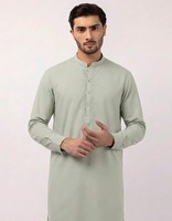 Shalwar Kameez Tradisional India dari Katun Berkualitas Tinggi yang Elegan untuk Pria |   Pakaian Pesta & Acara Pernikahan Bebas Kerutan