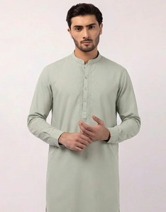 Shalwar Kameez traditionnel indien en coton de haute qualité et élégant pour hommes |   Tenues de soirée et pour événements de mariage, sans plis - Product Image 2