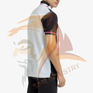Polo homme uni personnalisé avec logo imprimé, prix usine, respirant et anti-humidité, vente en gros - Product Image 5
