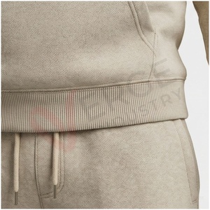 Ensemble de survêtement beige à capuche pour homme, manches longues, motif géométrique, décontracté, pour l'automne, respirant, coupe classique, en coton - Product Image 5