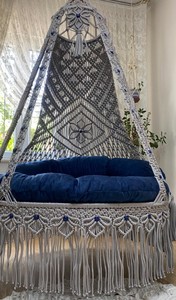 Macrame Swing,Round Swing,Macrame Swing,Rocking Chair,Hammock,Hanging Chair,Christmas Gift,Home <b>decoration</b>,<b>Egg</b> Chair - Product Image 2