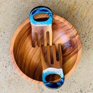 Cuencos para Ensalada Modernos Desechables de Madera de Mango y Acacia, Vajilla para Fiestas, HANDICRAFT HUB, Fábrica de Artesanía - Product Image 6