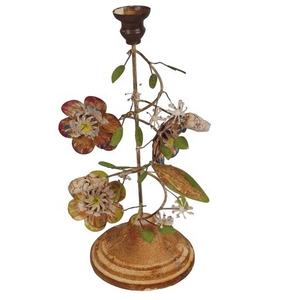 Diseño de flores Golden Stik portavelas de Navidad Galvani Zed para Interior vacaciones hogar Mesa decorativa vacaciones festivas - Product Image 1