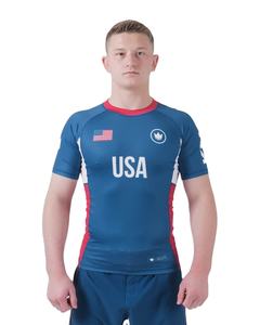 Protection anti-éruption cutanée MMA de Compression, protection anti-éruption MMA Rashguard OEM, protection anti-éruption pour hommes à impression personnalisée - Product Image 1